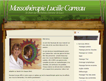 Tablet Screenshot of massotherapielucillecarreau.com